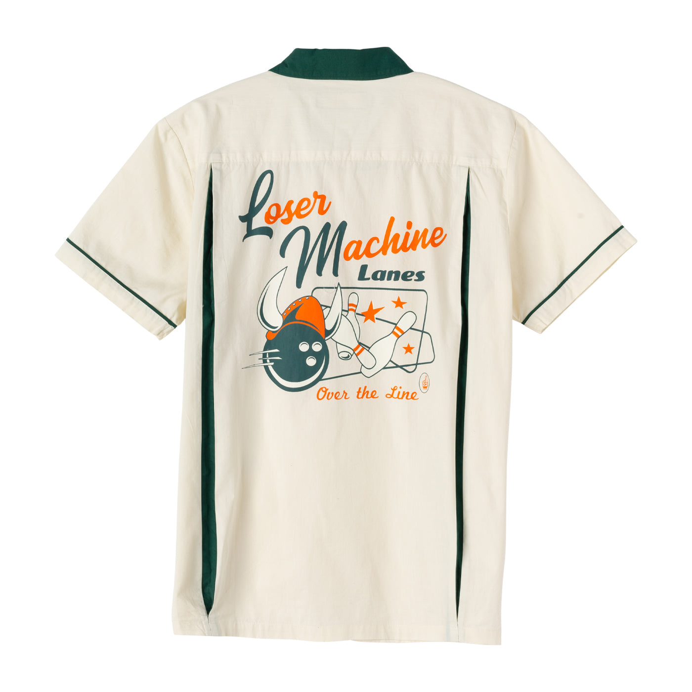 LOSER MACHINE X THE BIG LEBOWSKI OVER THE LINE SHIRT BONE