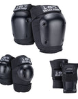 187 KILLER PADS - ADULT SIX PACK PAD SET BLACK - The Drive Skateshop