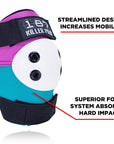 187 KILLER PADS - ADULT SIX PACK PAD SET PINK/TEAL - The Drive Skateshop
