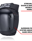 187 KILLER PADS - FLY KNEE PADS BLACK - The Drive Skateshop