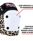 187 KILLER PADS X MOXI - ADULT SIX PACK PAD SET LEOPARD - The Drive Skateshop