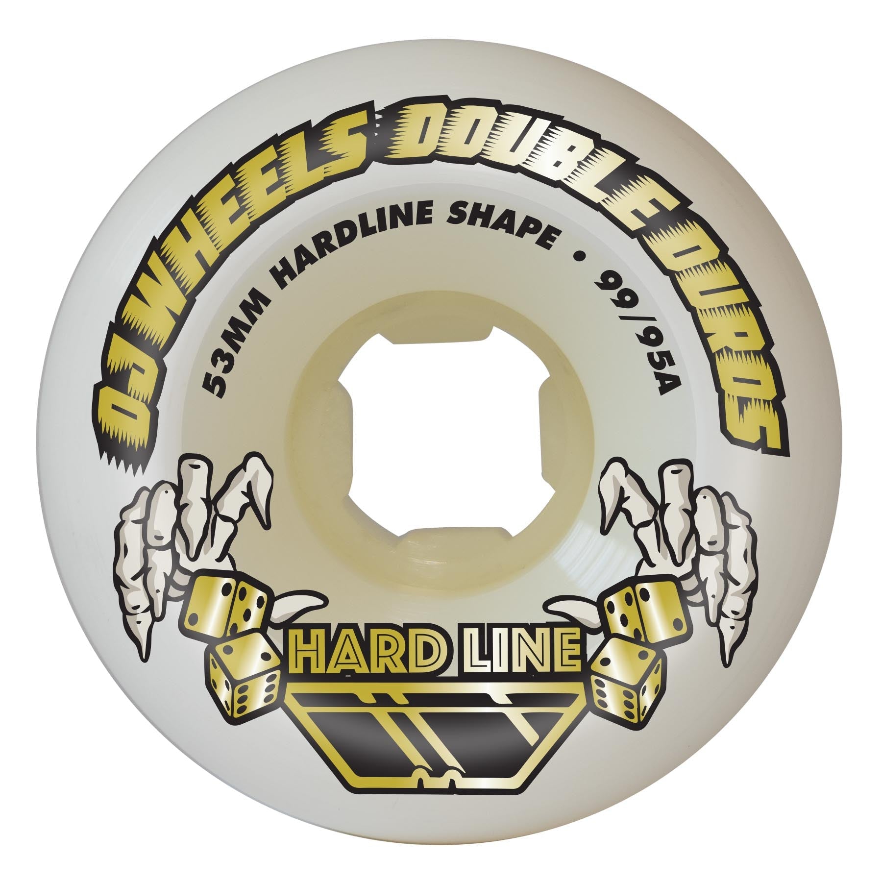 OJ WHEELS DOUBLE DURO GUM HARDLINE 99A/95A (53MM) - The Drive Skateboard Shop