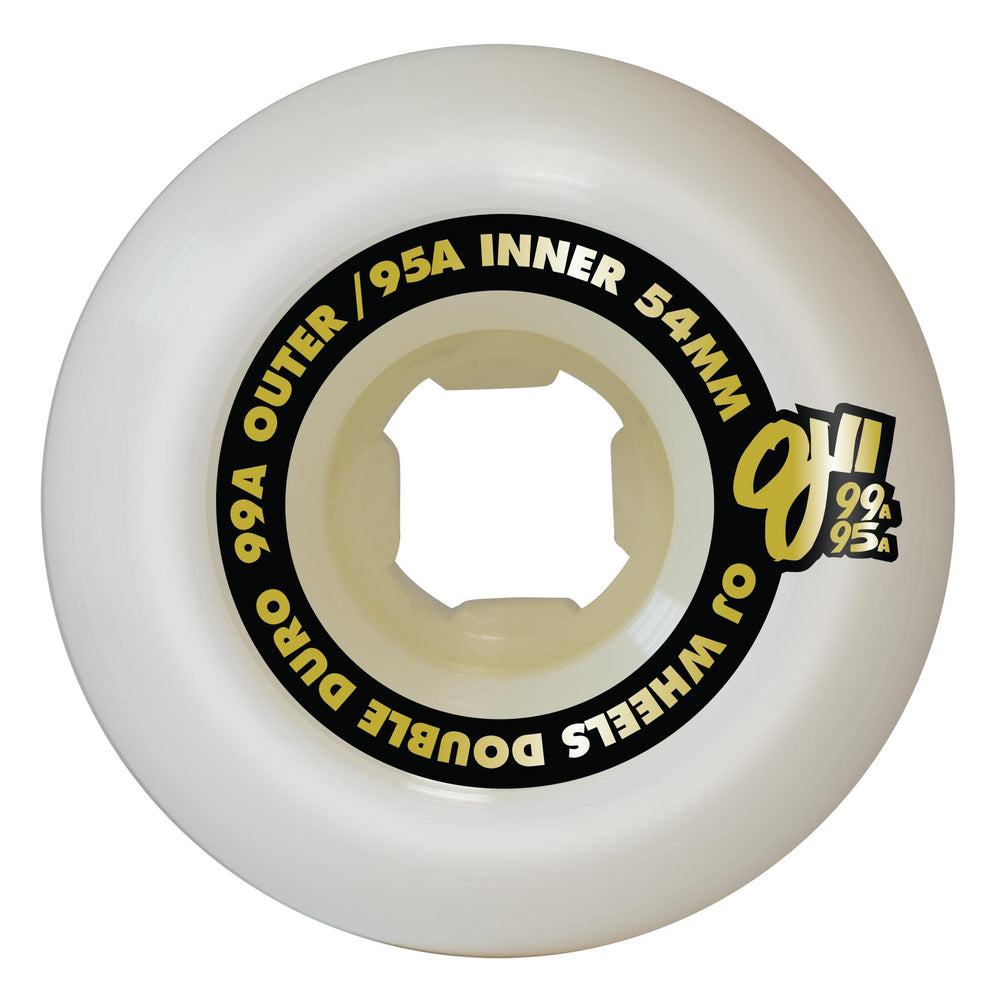 OJ WHEELS DOUBLE DURO HARDLINE 101A/95A (54MM) - The Drive Skateboard Shop