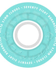 RICTA CLOUDS WHEELS TRANSPARENT AQUA WHITE 78A (57MM)