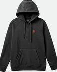 BRIXTON BUILDERS FLEECE HOOD WASHED BLACK - The Drive Skateshop