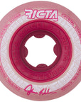 RICTA WHEELS SHANAHAN CRYSTAL CORES CLEAR METAL RED 95A (53MM) - The Drive Skateboard Shop