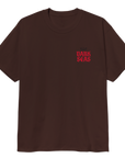DARK SEAS BE AFRAID HEAVYWEIGHT T-SHIRT JAVA BROWN - The Drive Skateboard Shop