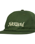KROOKED DOUBLE OK SCRIPT STRAPBACK OLIVE/CREAM - The Drive Skateboard Shop