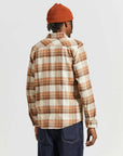 BRIXTON BOWERY FLANNEL WHITECAP/PINECONE