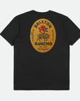 BRIXTON RANCHO S/S T-SHIRT BLACK - The Drive Skateshop