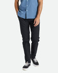 BRIXTON CHOICE CHINO SLIM FIT PANT PANT - BLACK - The Drive Skateshop
