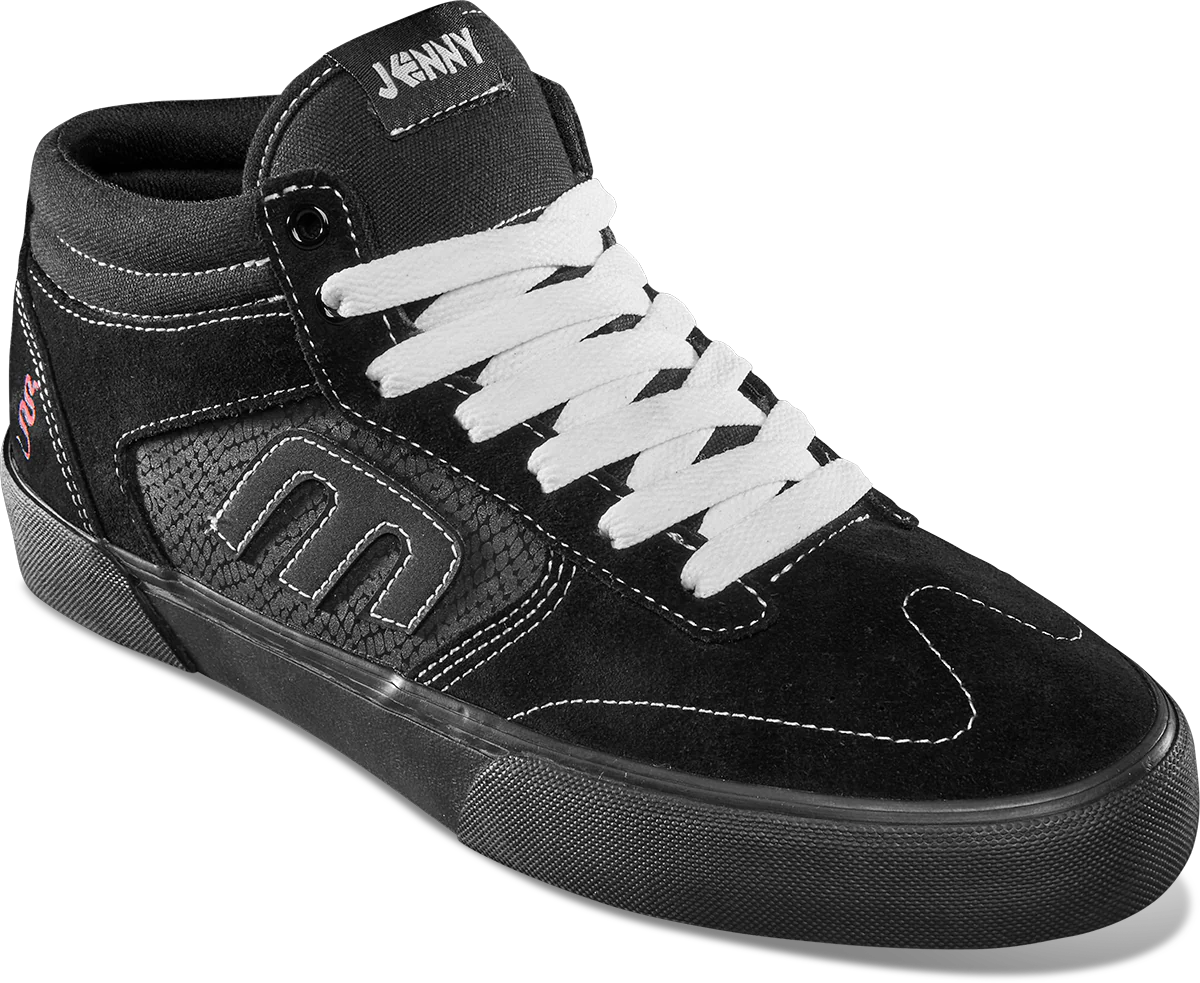 ETNIES X JENNY X MIKEY RAY - WINDROW VULC MID BLACK/BLACK - The Drive Skateshop