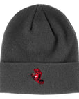 SANTA CRUZ BEANIE SCREAMING HAND CHARCOAL