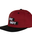INDEPENDENT STICKER SLAP SNAPBACK MAROON