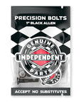 INDEPENDENT HARDWARE ALLEN BLACK (7/8"/1"/1.25"/1.5") - The Drive Skateboard Shop
