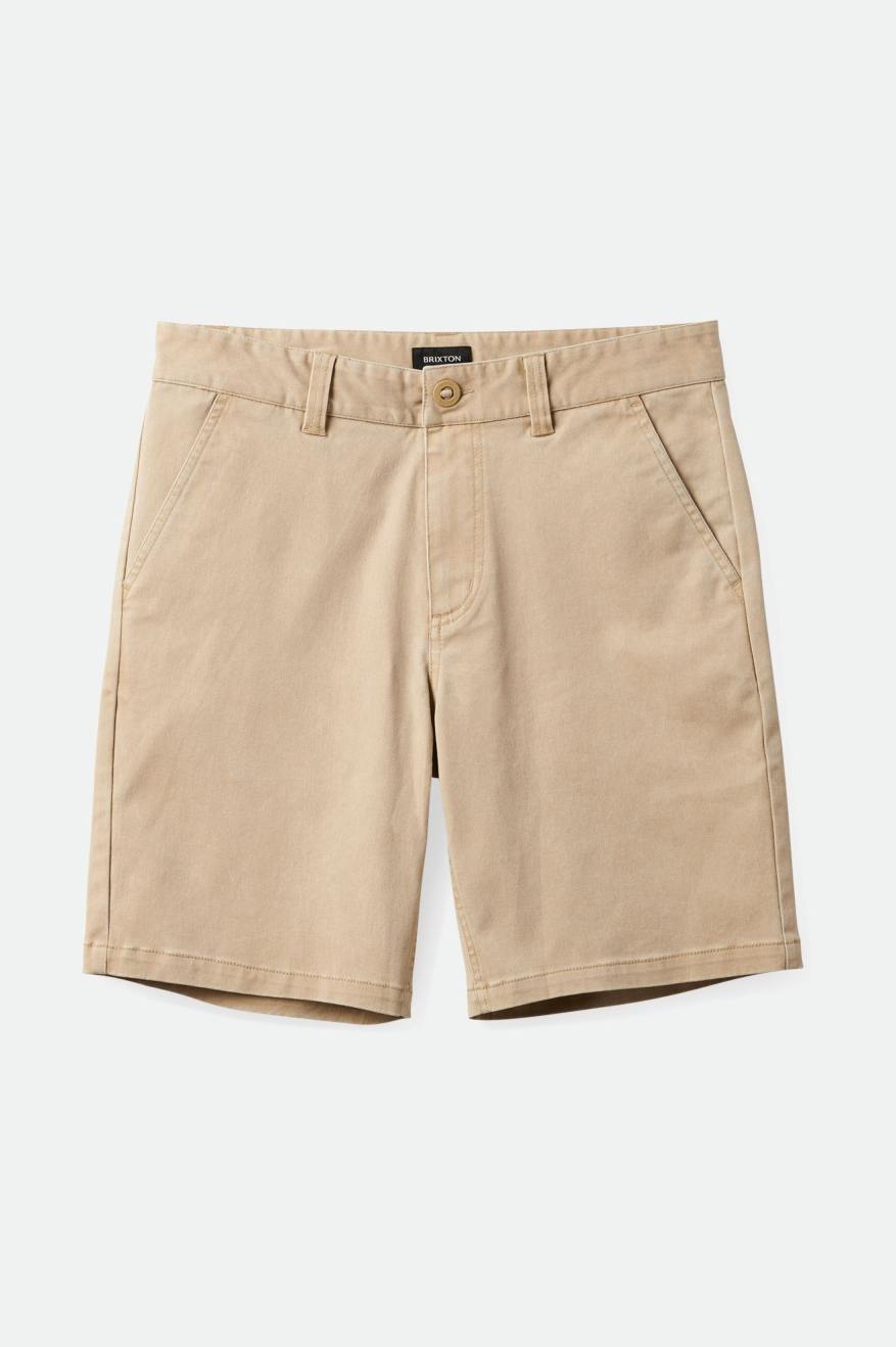 BRIXTON CHOICE CHINO SHORT 19" SAND VINTAGE WASH - The Drive Skateshop