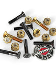 INDEPENDENT HARDWARE PHILLIPS BLACK/GOLD 7/8" - The Drive Skateboard Shop