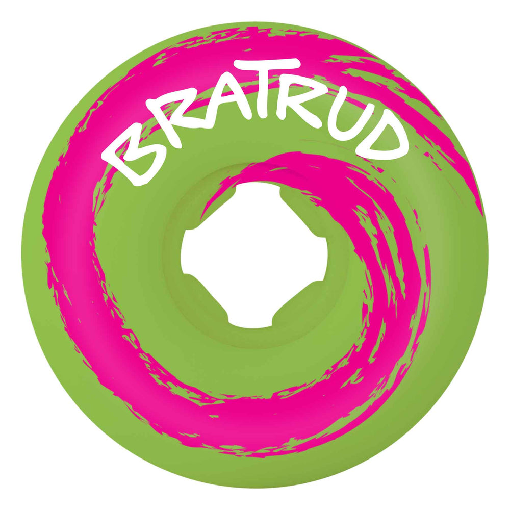 OJ WHEELS SWAMP BERRIES PINK/GREEN SWIRL 99A (45MM) - The Drive Skateshop