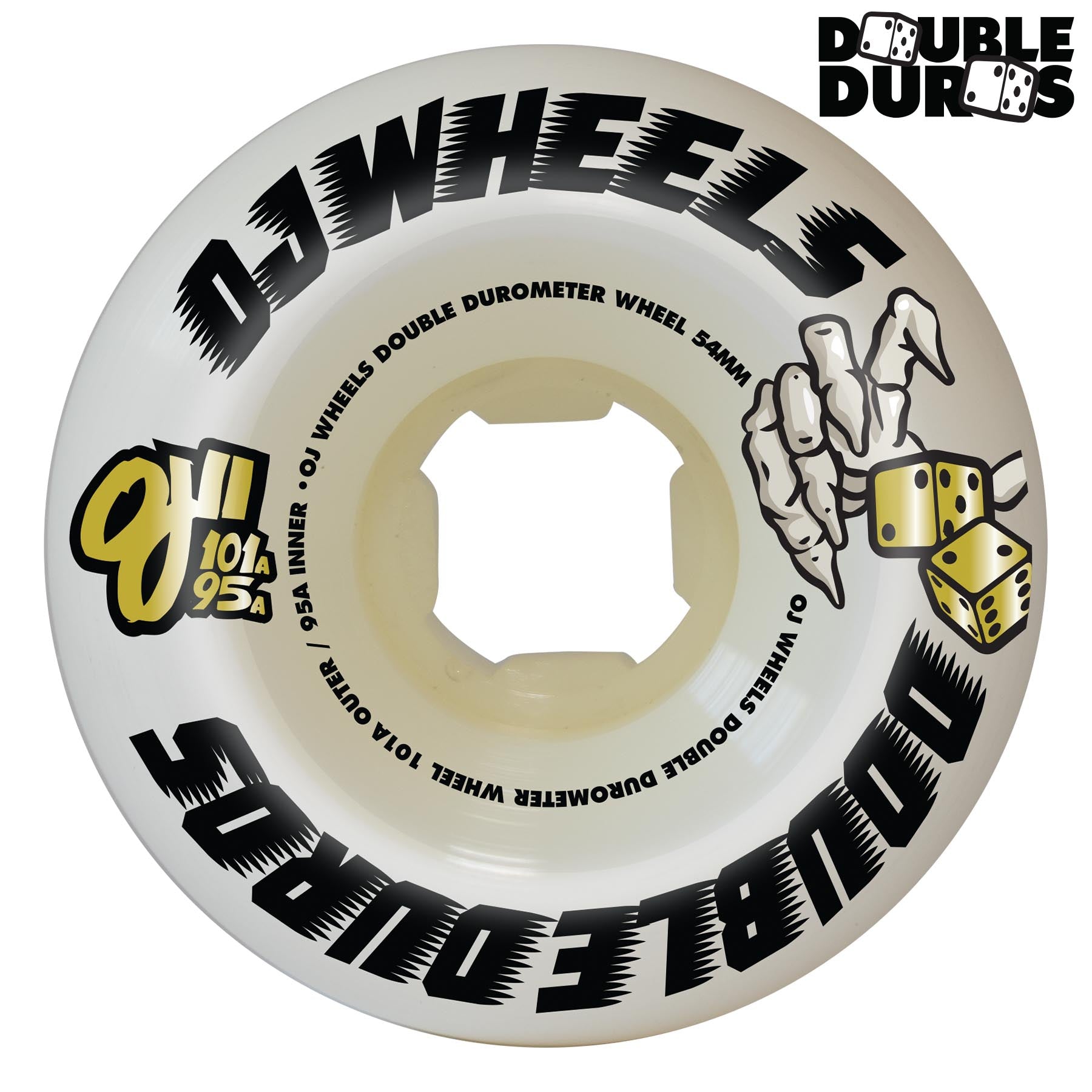 スペシャルオファ DOUBLE WHEELS OJ DUROMETER (53MM/54MM 101A/95A COMBO MINI スケートボード