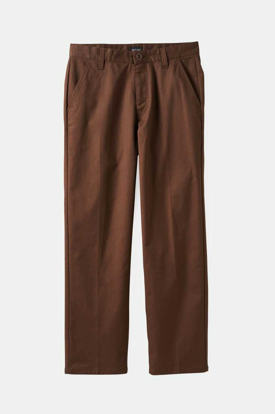 BRIXTON RESERVE CHINO (BROWN) 30” RESERVE CHINO PANT