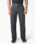 DICKIES TWILL DOUBLE KNEE WORK PANT CHARCOAL