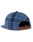 HUF 98 PLAID 5 PANEL HAT NAVY - The Drive Skateshop