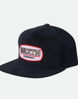 BRIXTON CANYON MP SNAPBACK BLACK - The Drive Skateshop