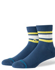 STANCE SOCKS BOTD QUARTER DEEP TEAL - The Drive Skateboard Shop