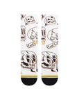 STANCE SOCKS TALKIN HEADS VINTAGE WHITE - The Drive Skateshop
