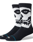 STANCE SOCKS X MISFITS BEWARE CREW BLACK