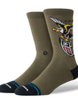 STANCE SOCKS X BERT KRAK THE EAGLE CREW MILITARY GREEN