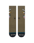 STANCE SOCKS X BERT KRAK THE EAGLE CREW MILITARY GREEN