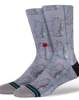 STANCE SOCKS HAPPY HOLIDEATH - GREY - The Drive Skateshop