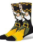 STANCE SOCKS ELF SMILING'S MY FAVOURITE - BLACK - The Drive Skateshop