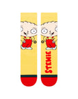 STANCE SOCKS FAMILY GUY STEWIE - YELLOW - The Drive Skateshop