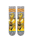 STANCE SOCKS X STAR WARS C3P0 CREW GOLD