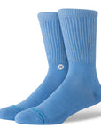 STANCE SOCKS ICON POP CREW CAPRI BLUE - The Drive Skateboard Shop