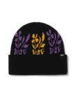 HUF BLOSSOM BEANIE BLACK - The Drive Skateshop