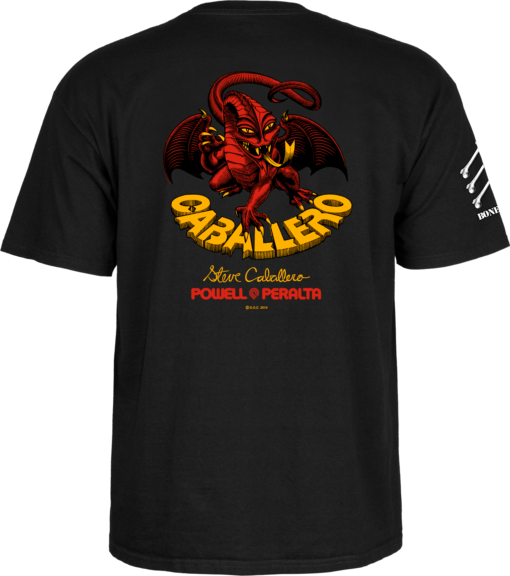 POWELL PERALTA BONES BRIGADE T-SHIRT CABALLERO BLACK – The Drive