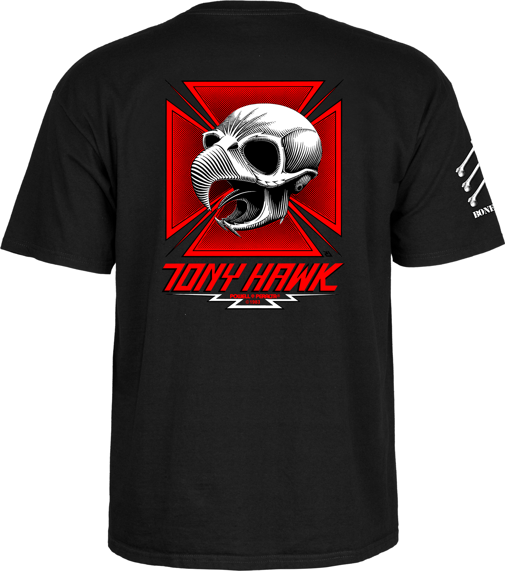POWELL PERALTA BONES BRIGADE T-SHIRT HAWK BLACK – The Drive