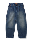 BUTTER BAGGY DENIM JEANS DISTRESSED INDIGO
