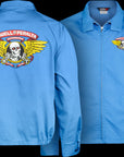 POWELL-PERALTA WINGED RIPPER GAS JACKET POSTAL BLUE - The Drive Skateboard Shop