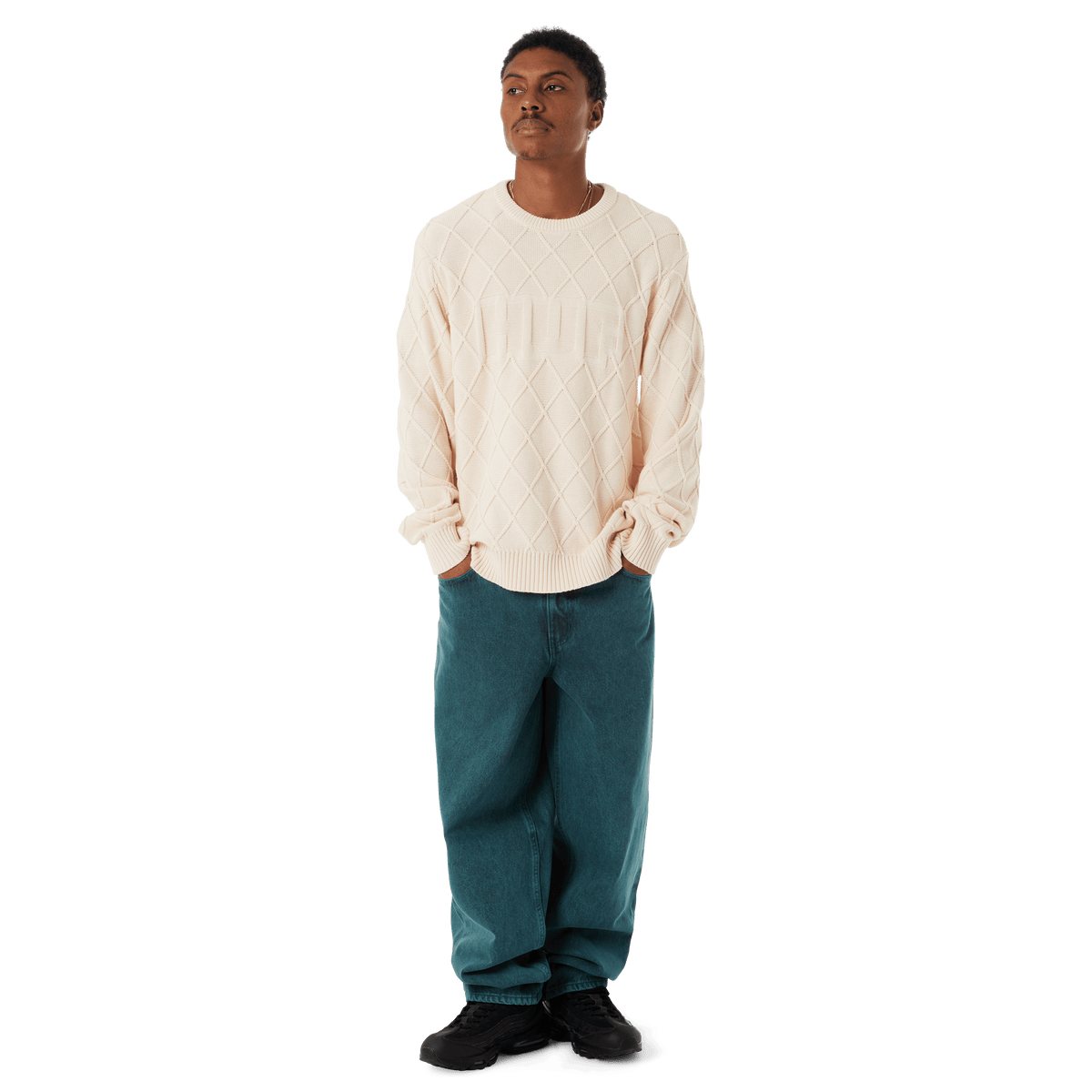 HUF CROMER PANT WASHED SEA GREEN