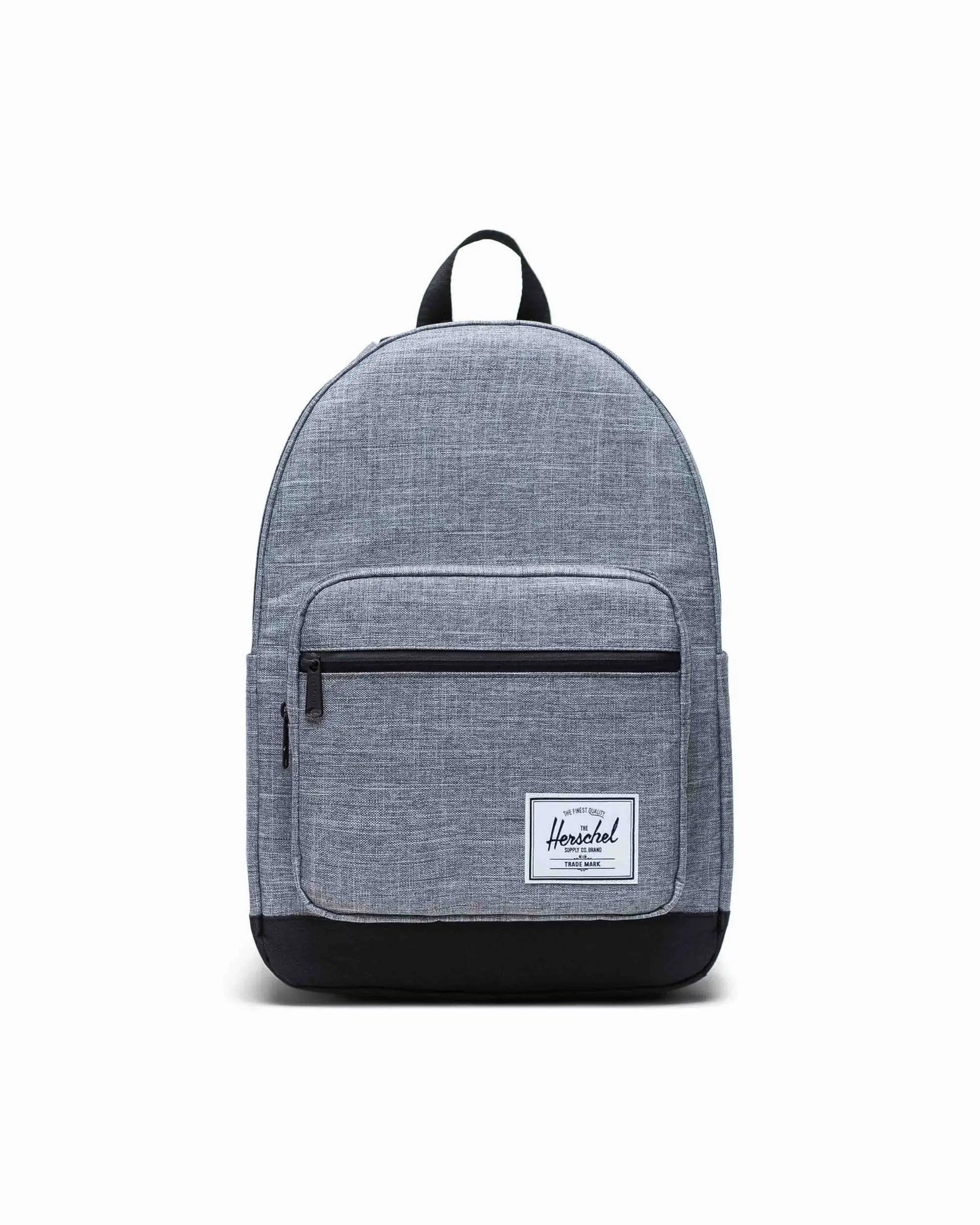 HERSCHEL POP QUIZ BACKPACK RAVEN CROSSHATCH – The Drive Skateboard Shop