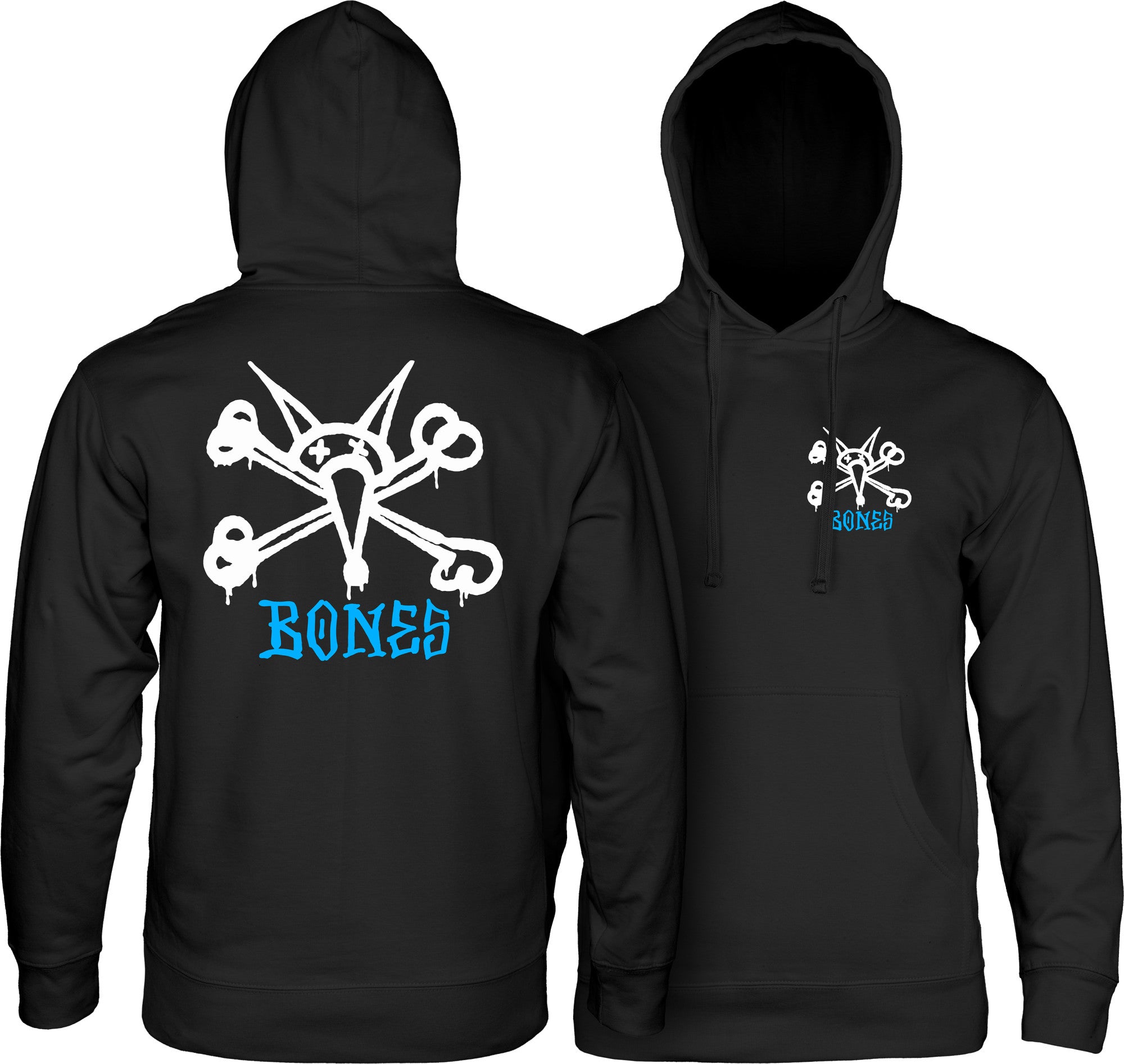 POWELL-PERALTA RAT BONES HOODY BLACK - The Drive Skateshop