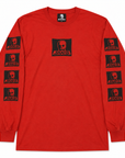SKULL SKATES SURF BOX LOGO LONGSLEEVE RED