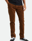 BRIXTON CHOICE CHINO PANT - BISON CORD - The Drive Skateshop