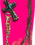 POWELL-PERALTA DECK UNDERHILL CROSS PINK/GOLD FOIL (10") - The Drive Skateboard Shop