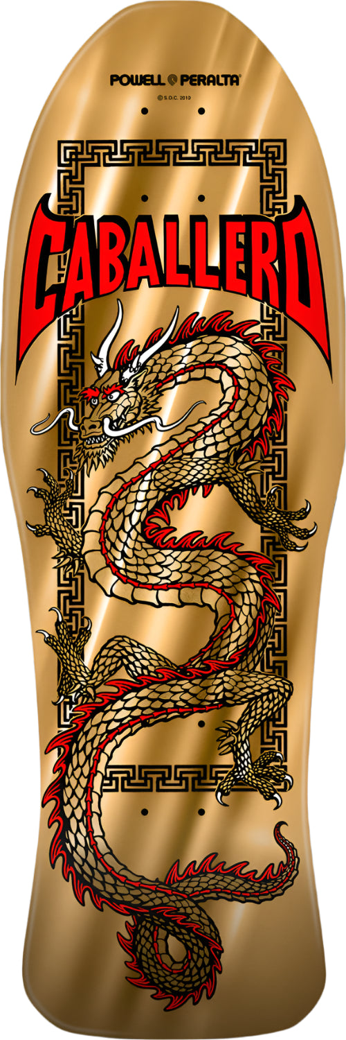 POWELL-PERALTA REISSUE DECK CAB CHINESE DRAGON GOLD FOIL (10