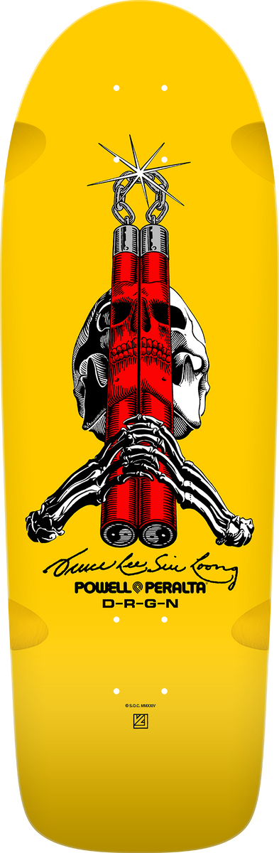 POWELL-PERALTA X BRUCE LEE SKULL AND SWORD DECK (10 POWELL-PERALTA X BRUCE LEE SKULL AND SWORD DECK (10